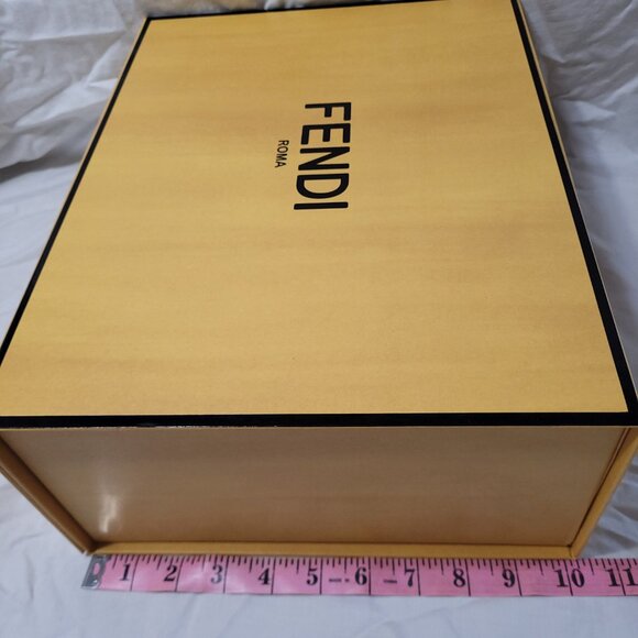 Fendi Magnetic Gift Box Empty Decorative Storage Organizer 13 x 10 x 5 in - Picture 10 of 12